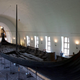 A Viking ship on display at a museum in Oslo, Norway